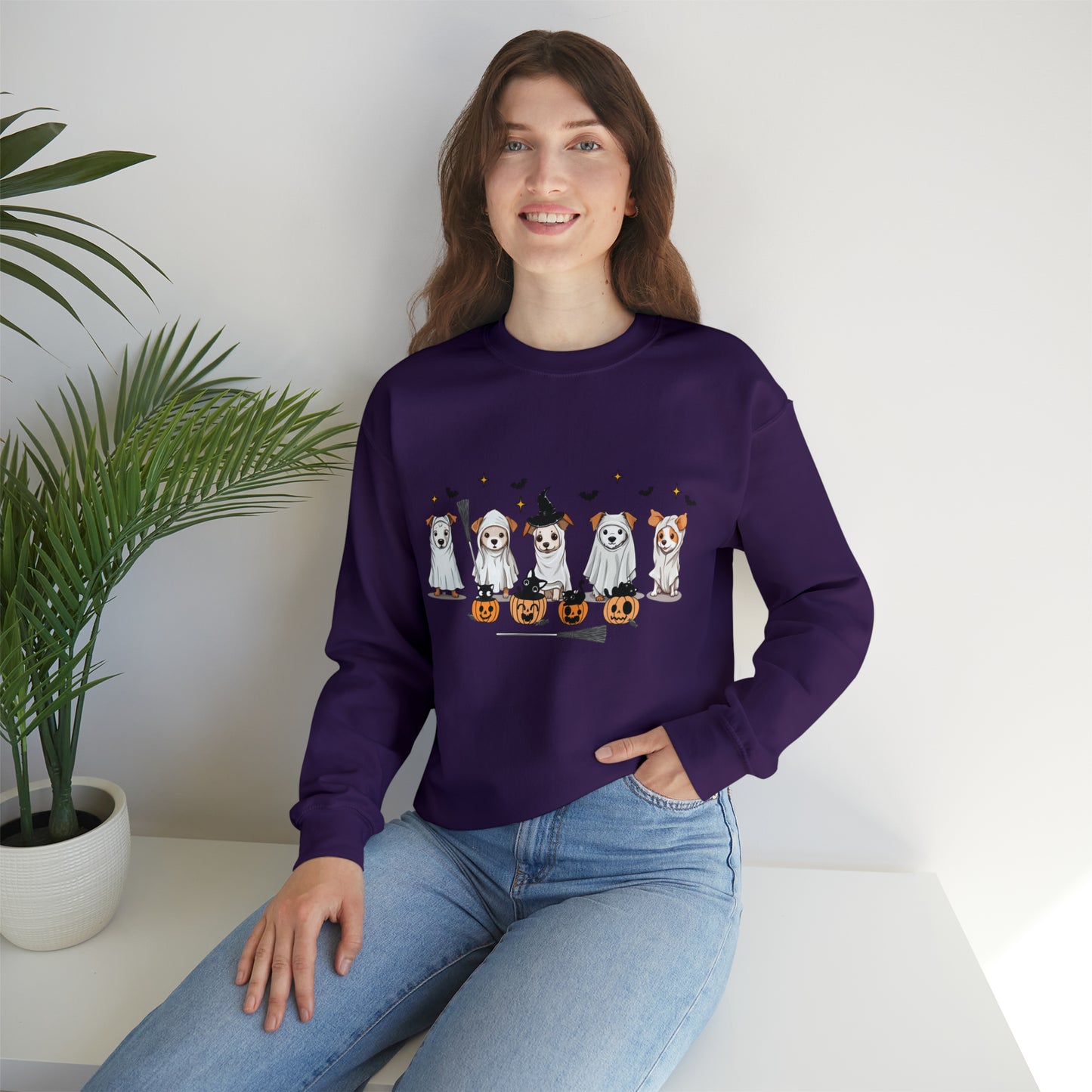 Puppy Ghosts Halloween Sweatshirt