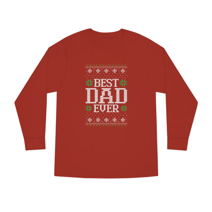 Best Dad Ever Christmas Ugly Sweater Long Sleeve T-shirt