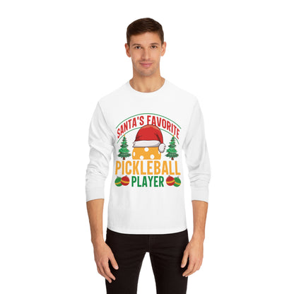 Santa's Favorite Pickleball Player Long Sleeve T-Shirt