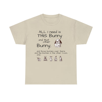 All The Bunnies Rabbit lover Unisex Heavy Cotton Tee