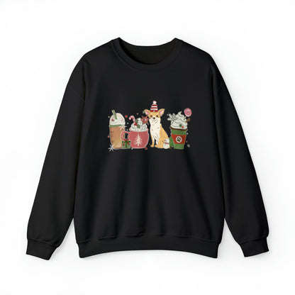 Chihuahua Dog Latte Christmas Sweatshirt