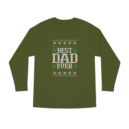 Best Dad Ever Christmas Ugly Sweater Long Sleeve T-shirt