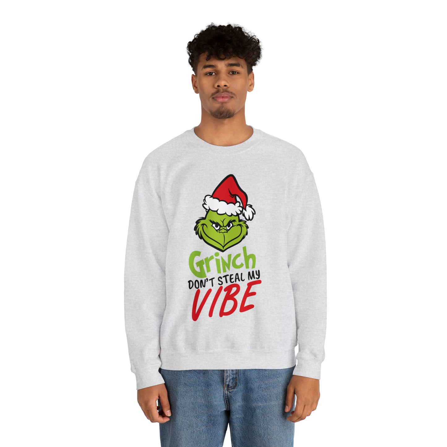 Grinch Don't Kill My Vibe Design 2 Christmas Sweatshirt