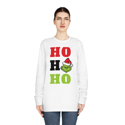 Grinch Ho Ho Ho Christmas Long Sleeve T-Shirt