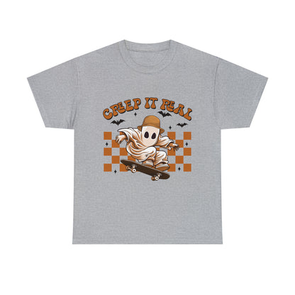 Creep It Real Ghost Halloween Short Sleeve Tee