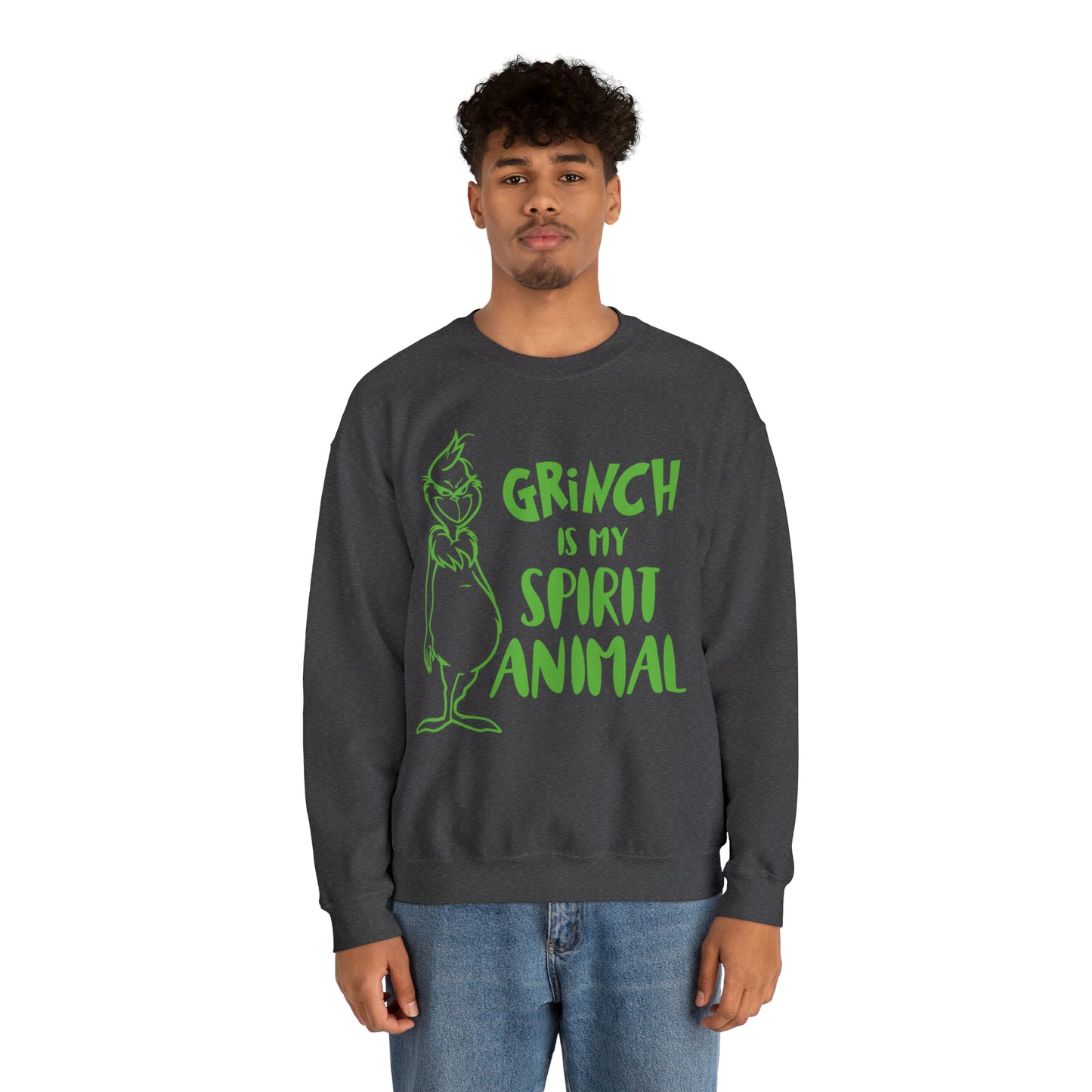 Grinch is My Spirit Animal Christmas Sweatshirt