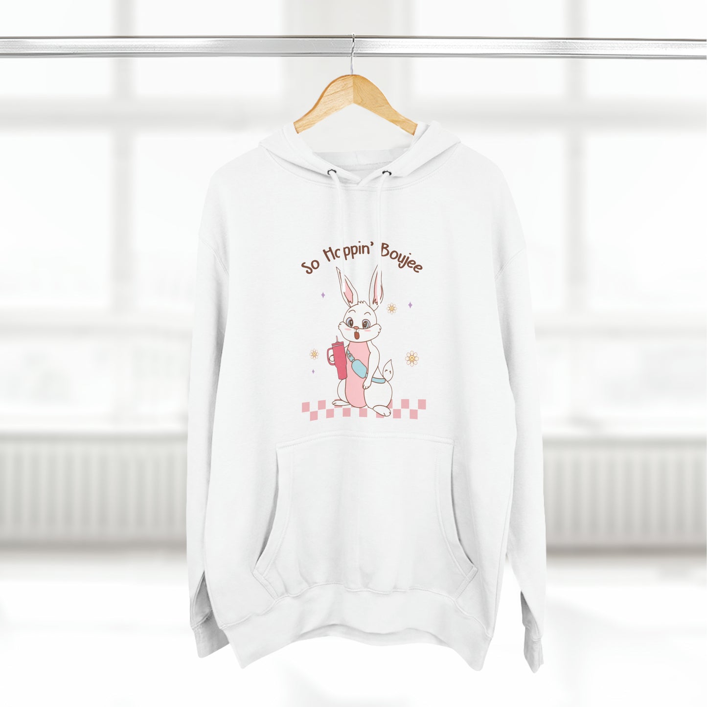 So Hoppin' Boujie Rabbit Easter Pullover Hoodie