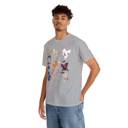 Dabbing Monsters Halloween Short Sleeve Tee