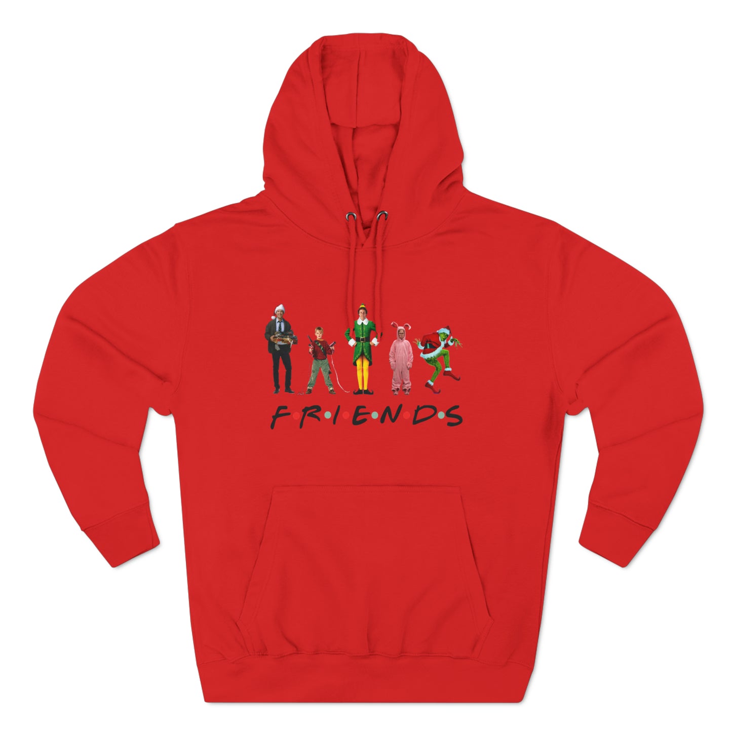 Friends Characters Christmas Pullover Hoodie