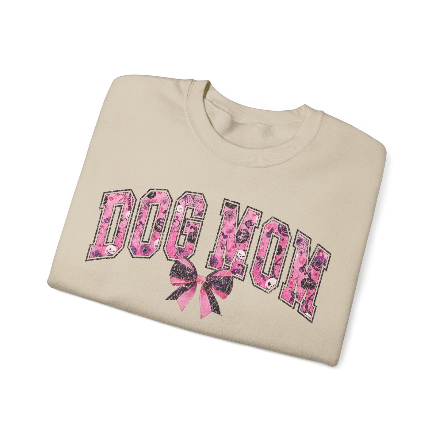 Halloween Pink Dog Mom Sweatshirt