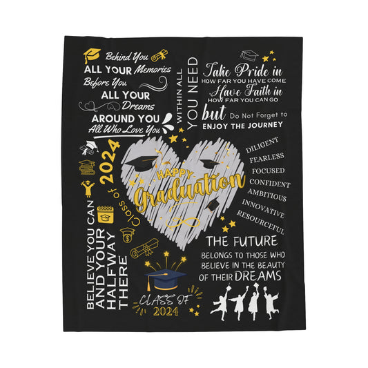 2024 Graduation Blanket Senior High School College Graduate