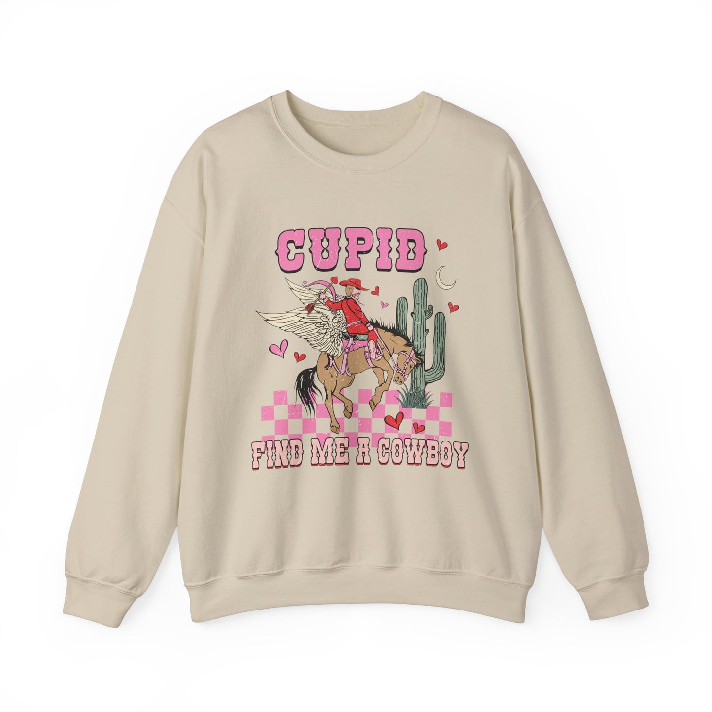 Cupid Find Me A Cowboy Valentine Sweatshirt