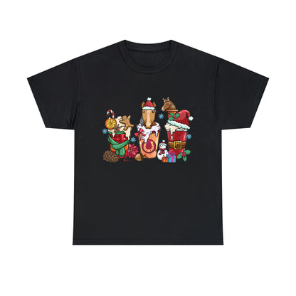 Horse Christmas Latte Short Sleeve Tee