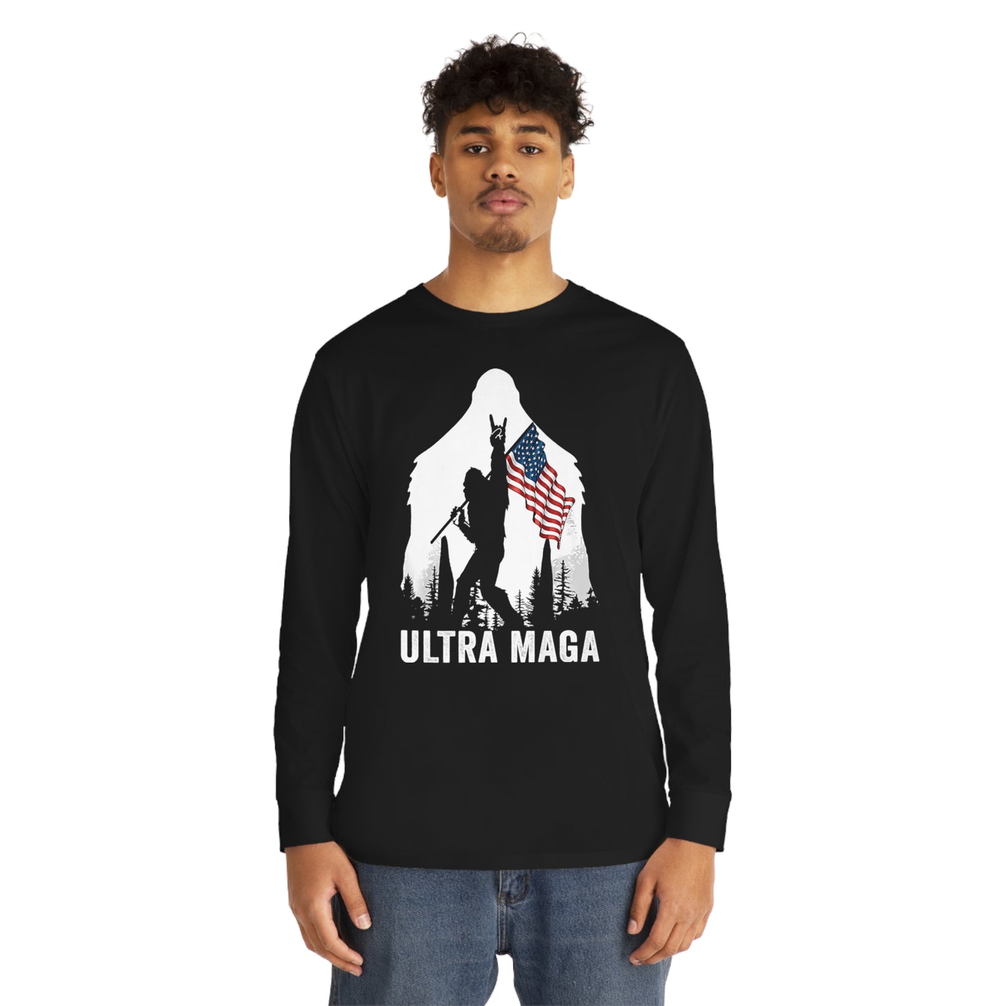 Bigfoot Ultra MAGA Make America Great Again Trump Long Sleeve T-shirt