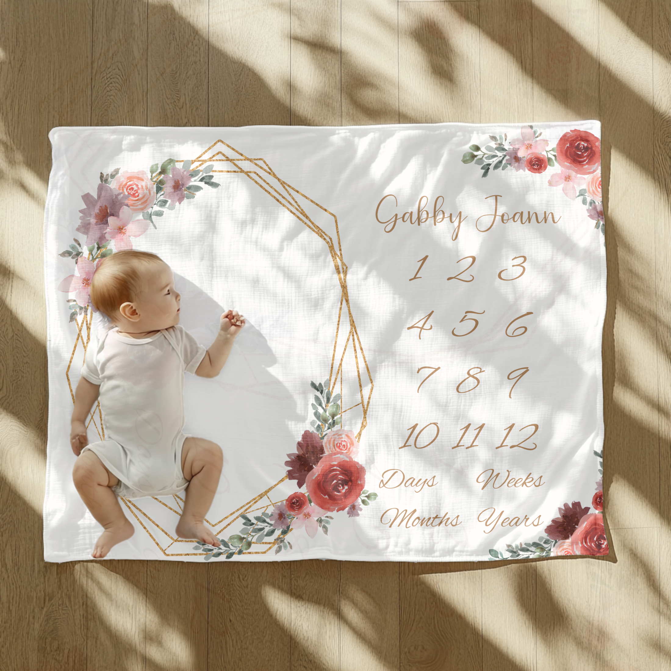 Personalized Pink Rose Velveteen Plush Blanket – Royal Treasure Trove