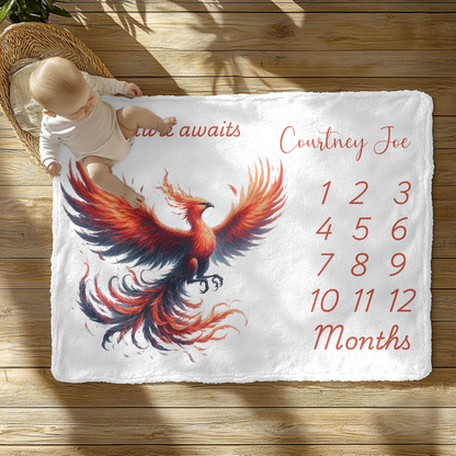 Personalized Pheonix Velveteen Plush Blanket
