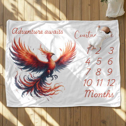 Personalized Pheonix Velveteen Plush Blanket