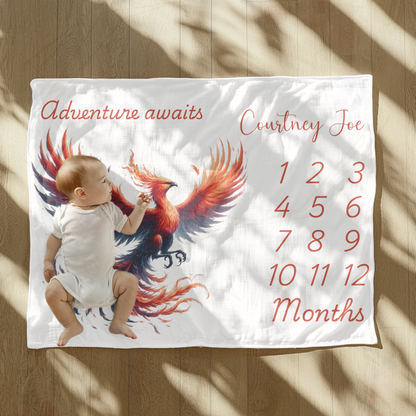 Personalized Pheonix Velveteen Plush Blanket