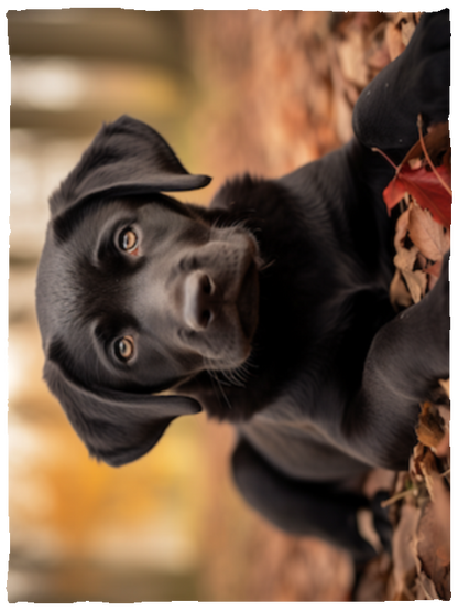 Black Labrador Retriever Plush Fleece Blanket