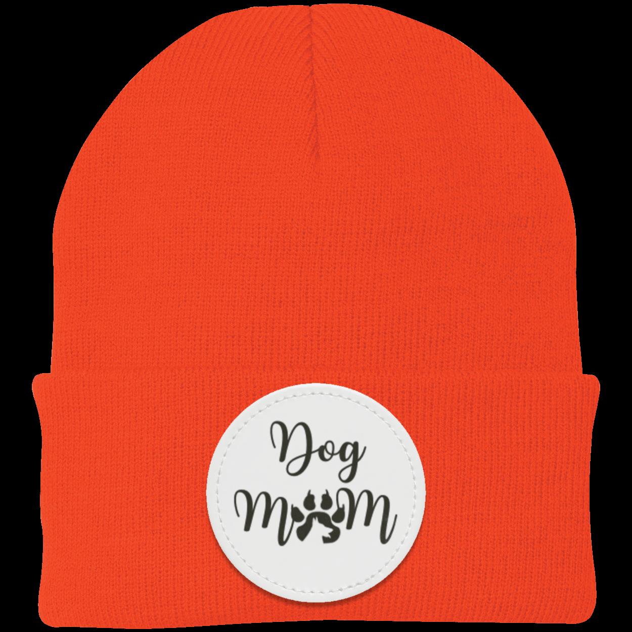 Dog Mom with Dog Shadow Knit Cap