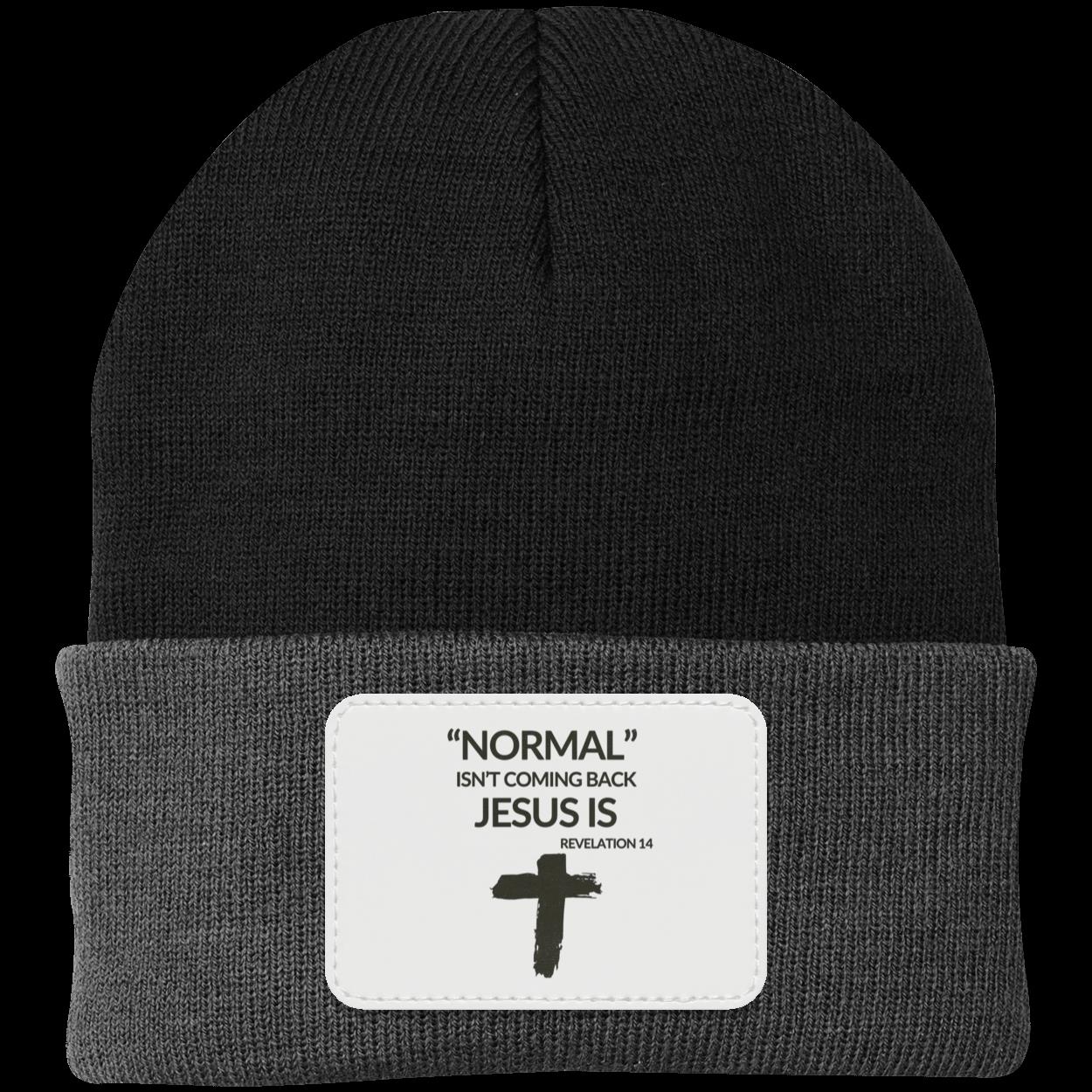 Normal Isn't Coming Back Jesus Is Beanie Knit Cap