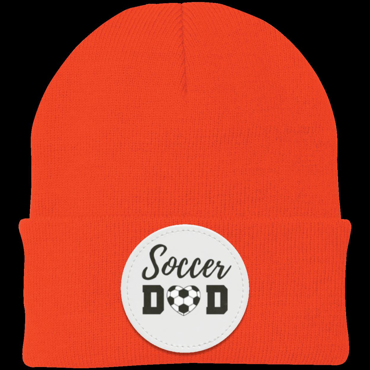 Soccer Mom Dad Heart Beanie Knit Cap