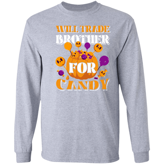 Will Trade Brother for Candy Halloween Cotton T-Shirt