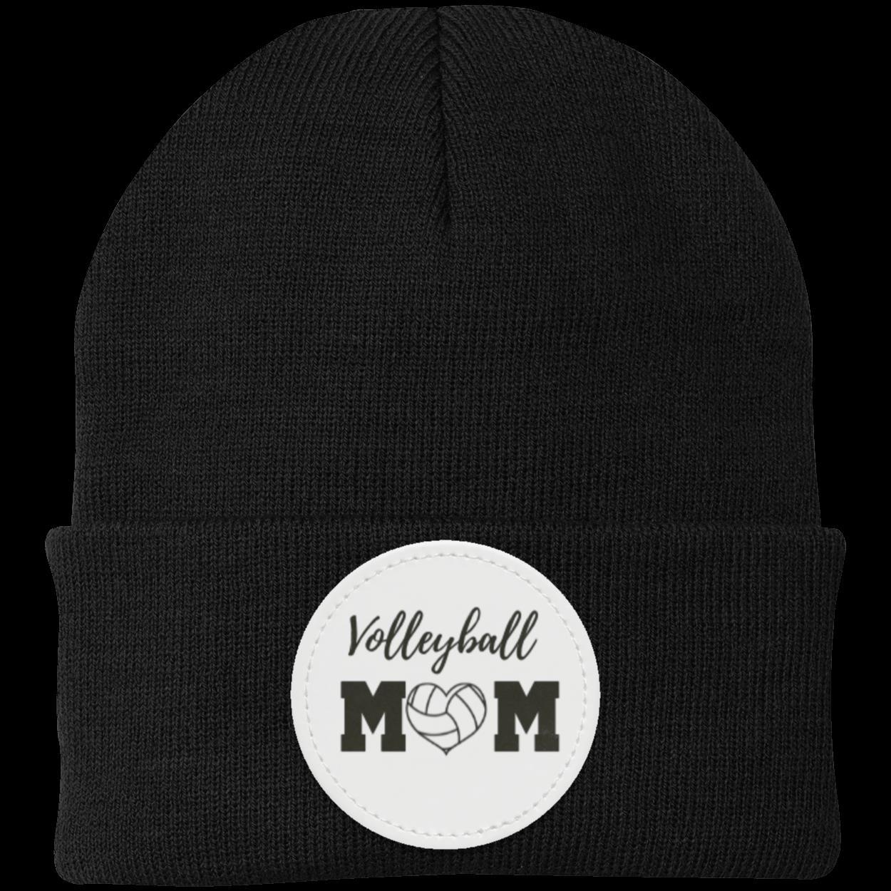 Volleyball Mom Dad Heart Beanie Knit Cap