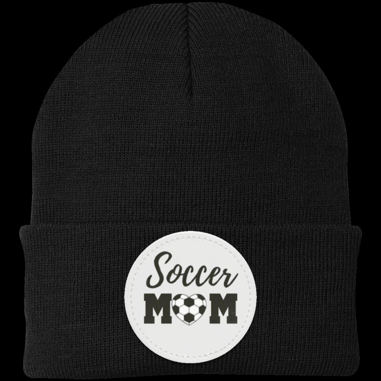 Soccer Mom Dad Heart Beanie Knit Cap