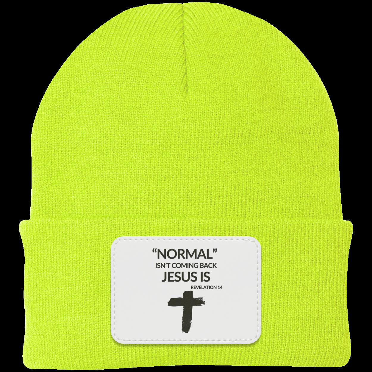 Normal Isn't Coming Back Jesus Is Beanie Knit Cap