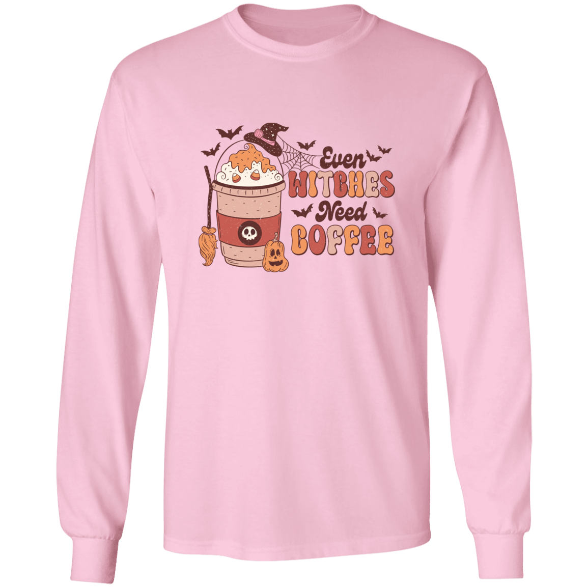 Even Witches Need Coffee Halloween T-Shirt