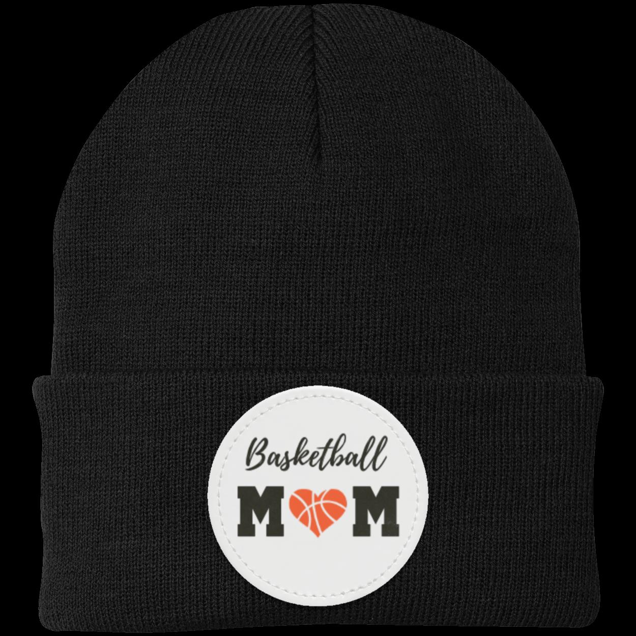 Basketball Mom Dad Heart Beanie Knit Cap