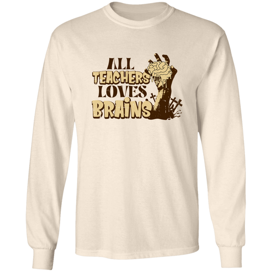 All Teachers Loves Brains Halloween T-Shirt