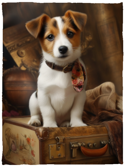 Jack Russell Plush Fleece Blanket