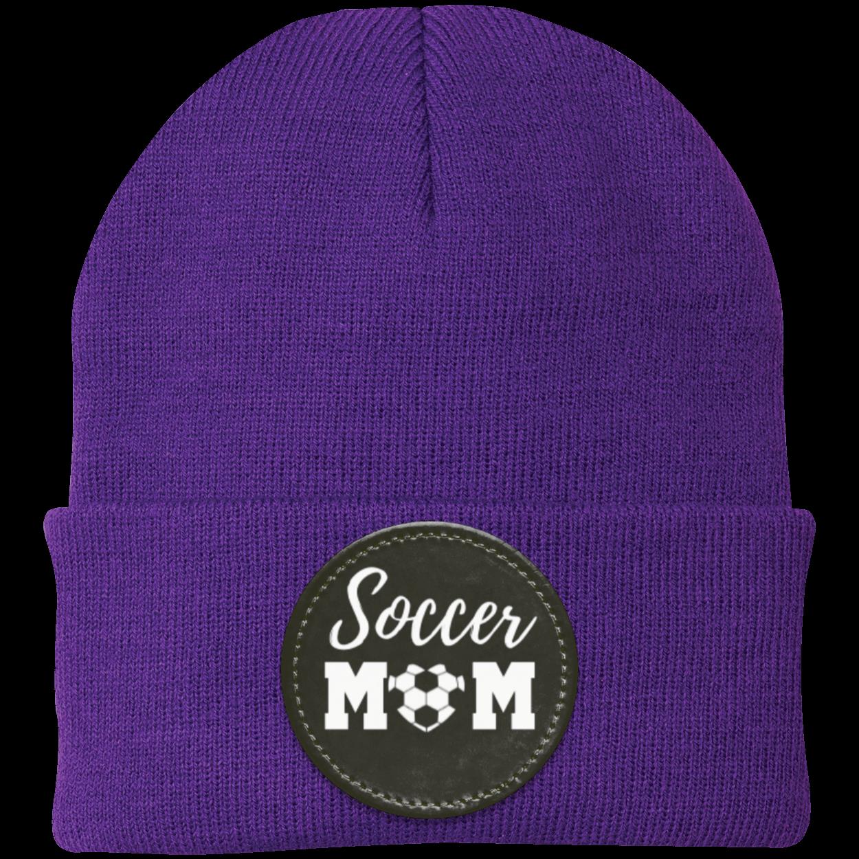 Soccer Mom Dad Heart Beanie Knit Cap