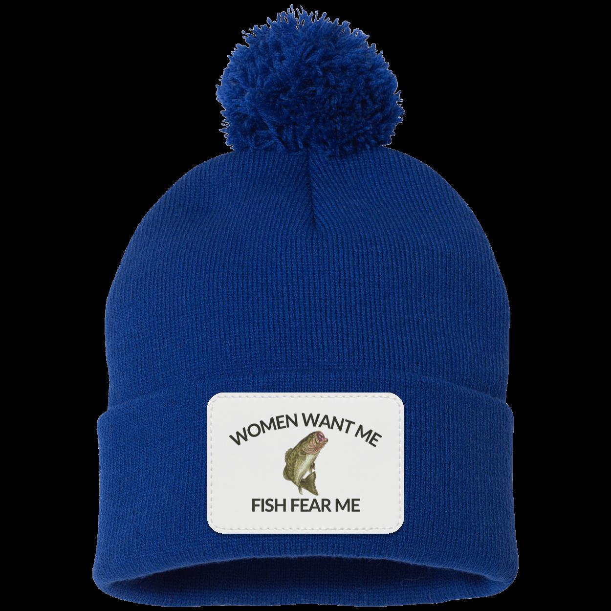 Women Want Me Fish Fear Me Fishing Beanie Knit Cap