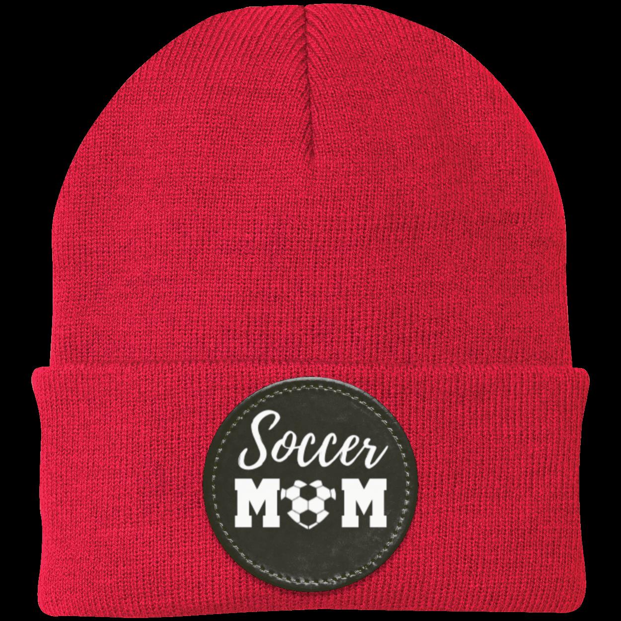 Soccer Mom Dad Heart Beanie Knit Cap