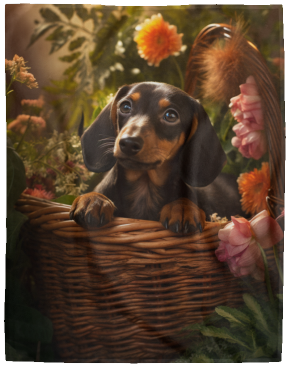 Dachshund Plush Fleece Blanket