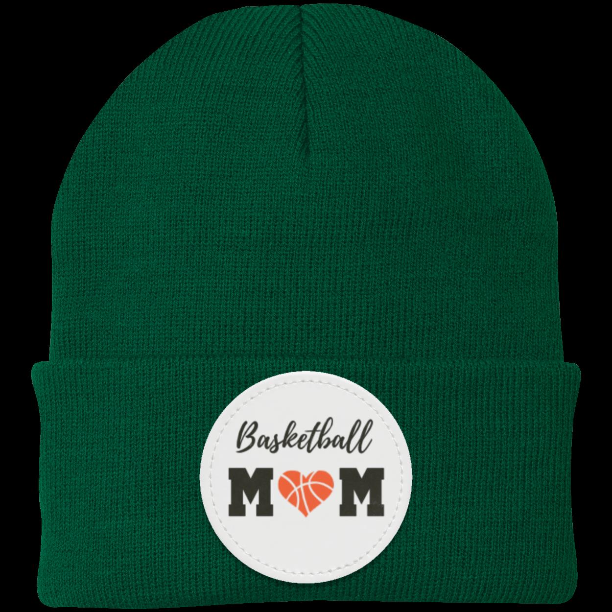 Basketball Mom Dad Heart Beanie Knit Cap