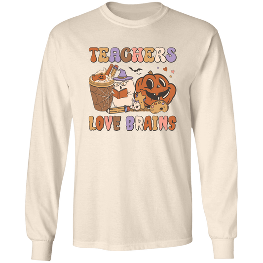 Teachers Love Brains Halloween T-Shirt