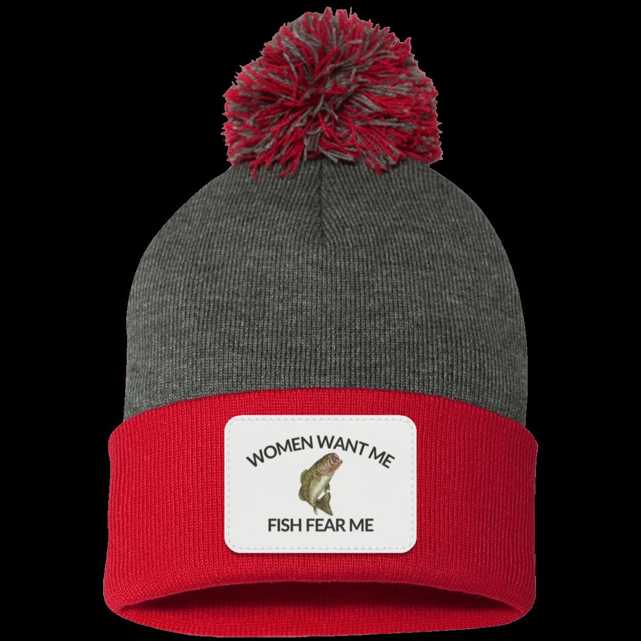 Women Want Me Fish Fear Me Fishing Beanie Knit Cap