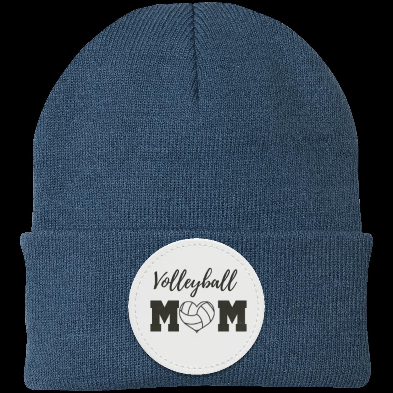 Volleyball Mom Dad Heart Beanie Knit Cap