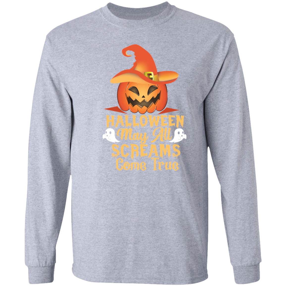 Halloween May All Screams Come True Cotton T-Shirt