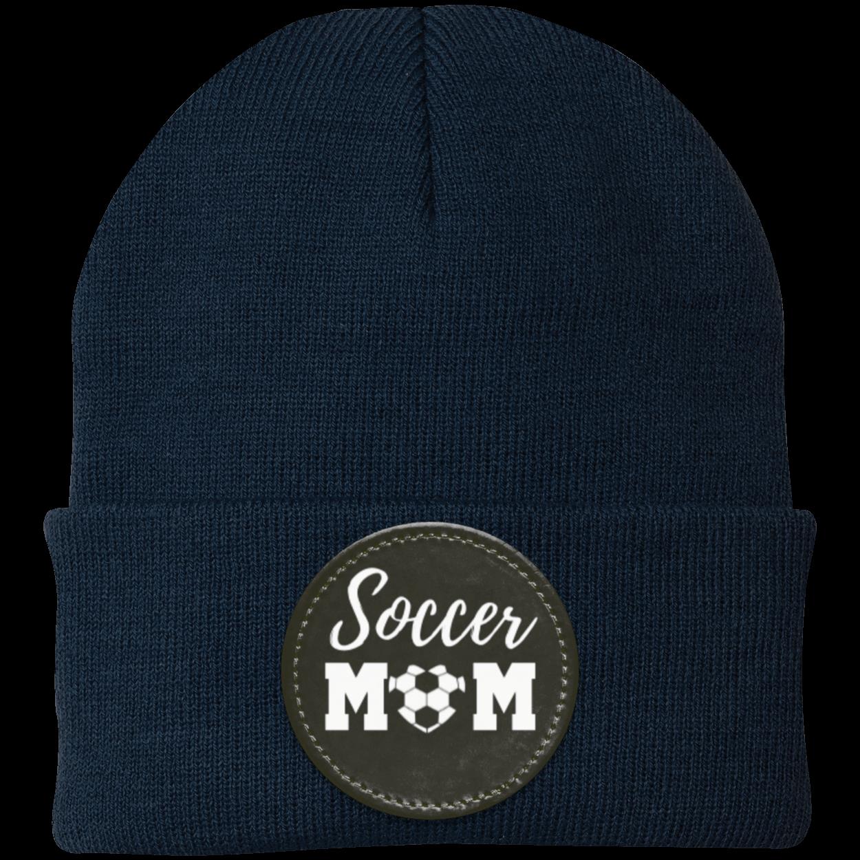 Soccer Mom Dad Heart Beanie Knit Cap