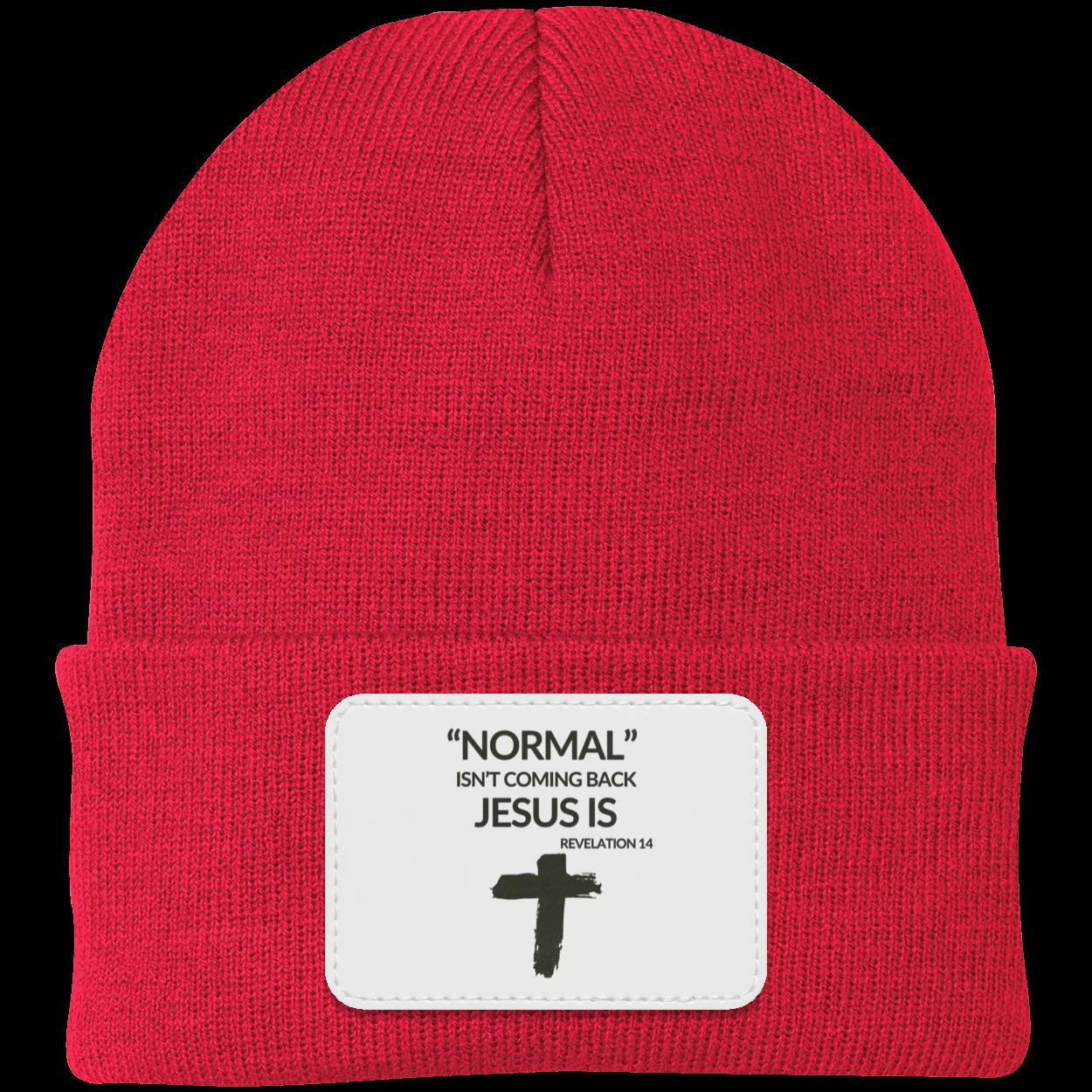 Normal Isn't Coming Back Jesus Is Beanie Knit Cap