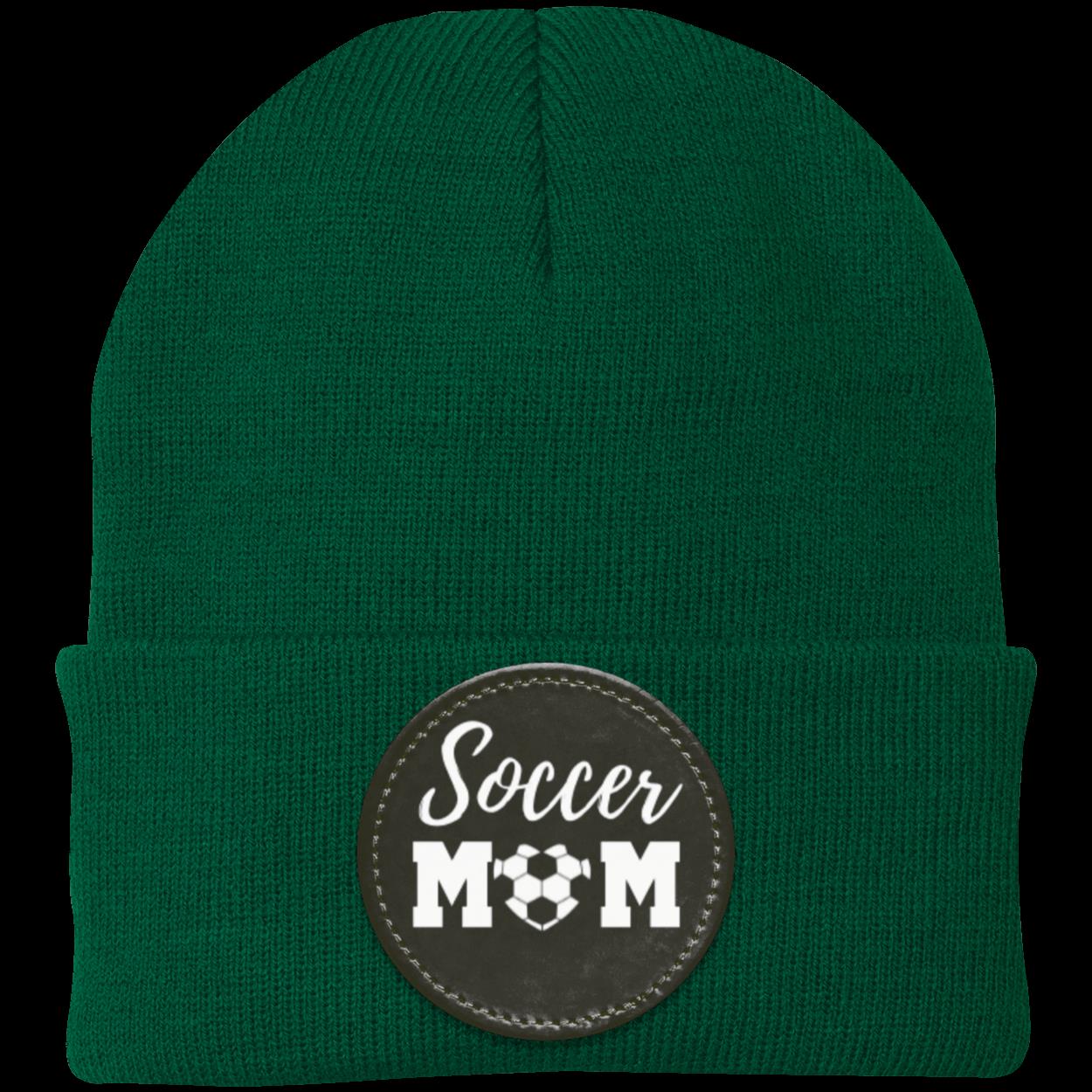 Soccer Mom Dad Heart Beanie Knit Cap