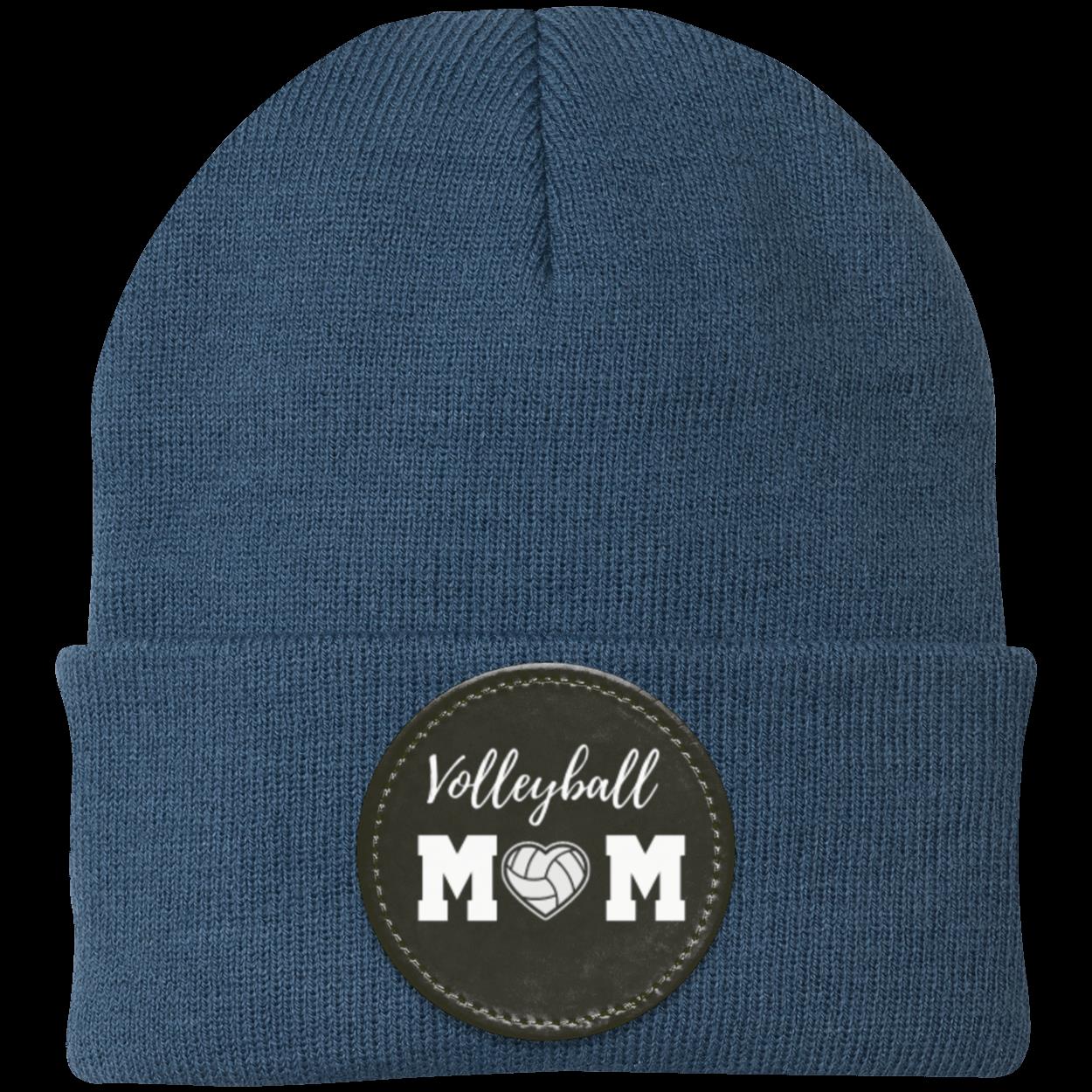 Volleyball Mom Dad Heart Beanie Knit Cap