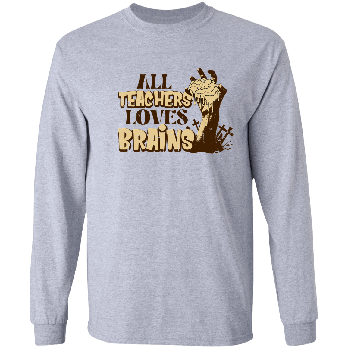 All Teachers Loves Brains Halloween T-Shirt