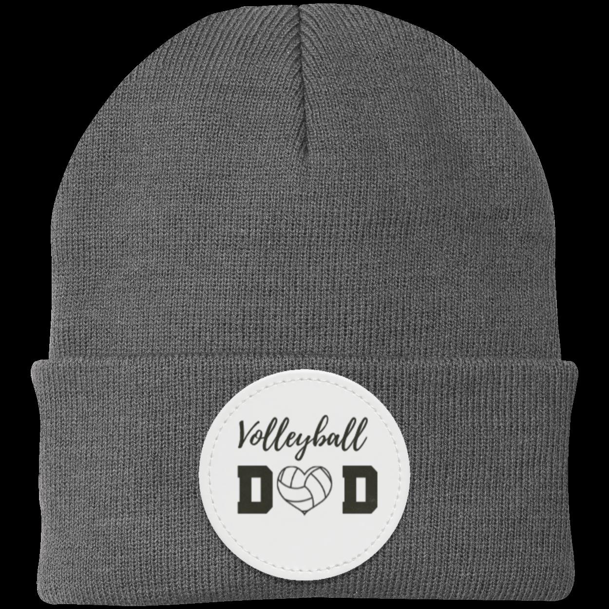 Volleyball Mom Dad Heart Beanie Knit Cap