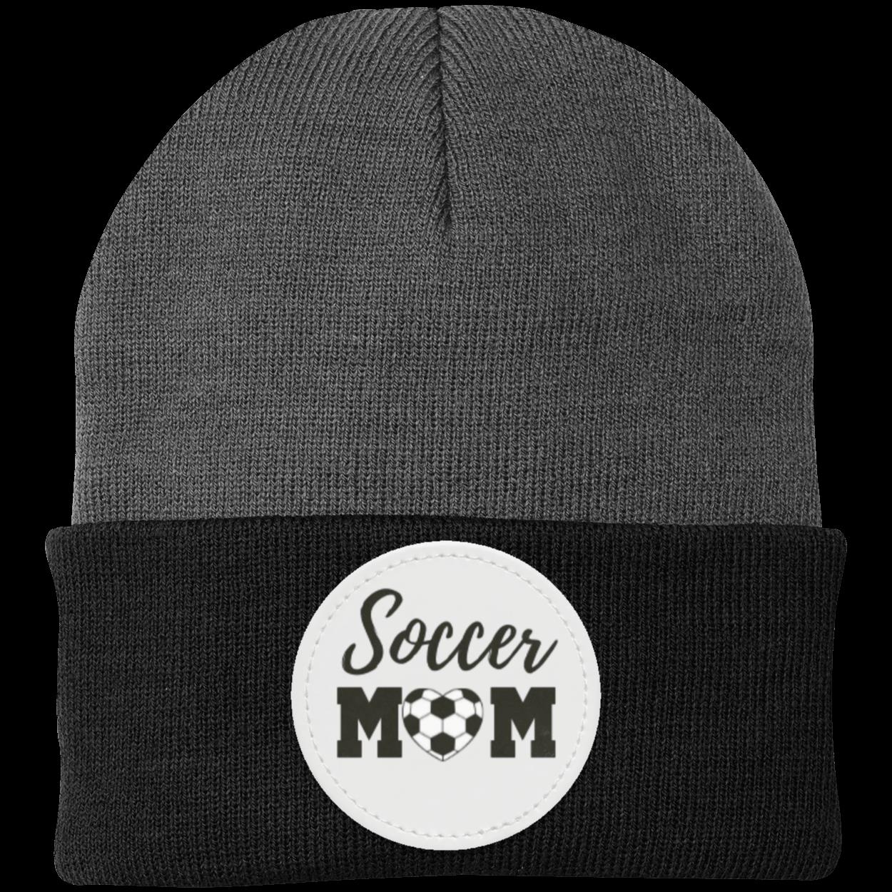 Soccer Mom Dad Heart Beanie Knit Cap